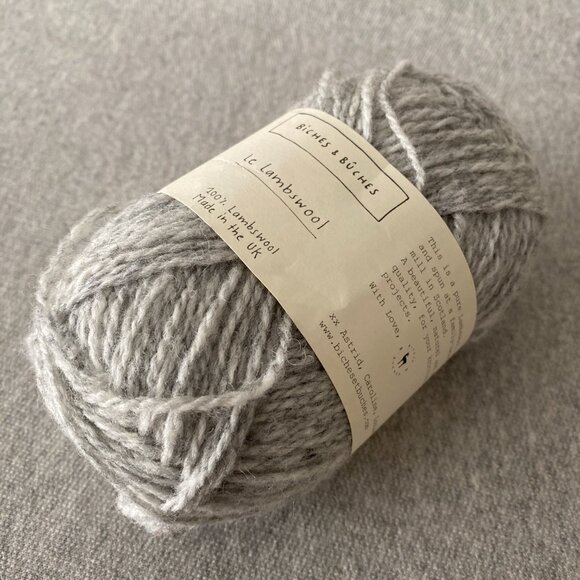 NWT Biches & Buches Le Lambswool Colour Light Grey Lot of 1 - Picture 8 of 10